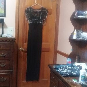 Long black elegant dress